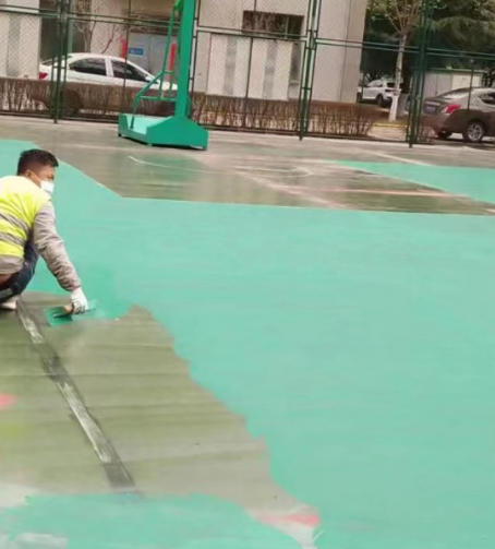保山球场地面翻新