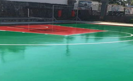 保山篮球场翻新地面